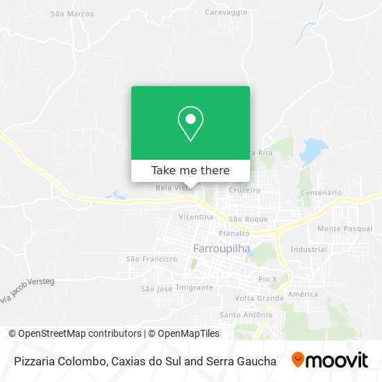 Pizzaria Colombo map