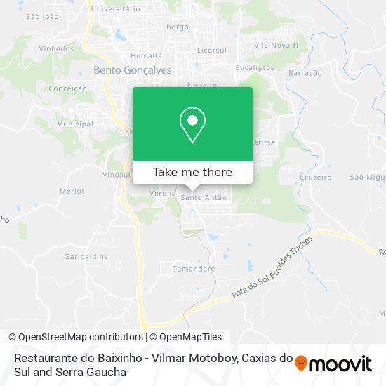 Restaurante do Baixinho - Vilmar Motoboy map