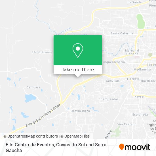 Ello Centro de Eventos map