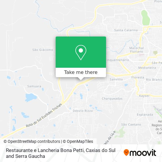 Restaurante e Lancheria Bona Petti map