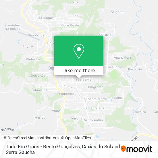 Tudo Em Grãos - Bento Gonçalves map