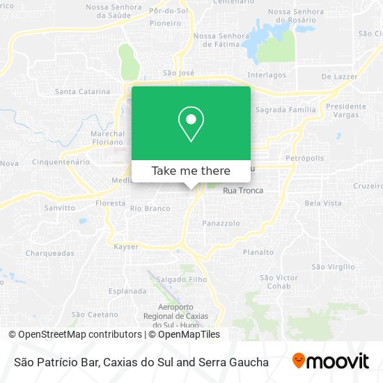 São Patrício Bar map