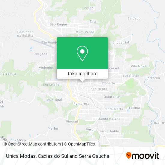 Unica Modas map