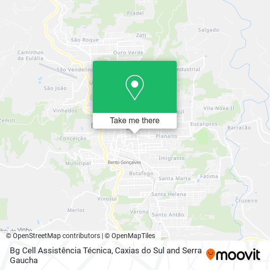 Mapa Bg Cell Assistência Técnica