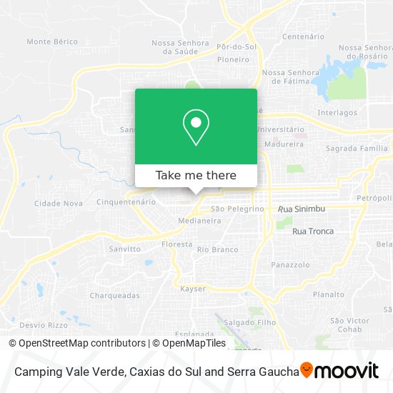 Camping Vale Verde map