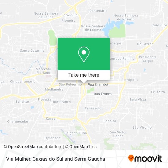 Via Mulher map