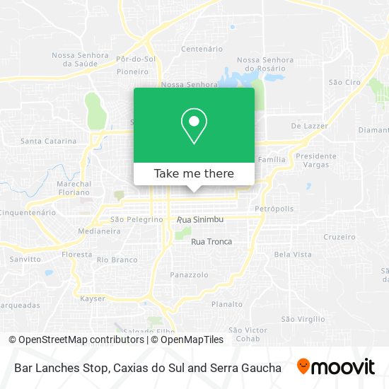 Bar Lanches Stop map