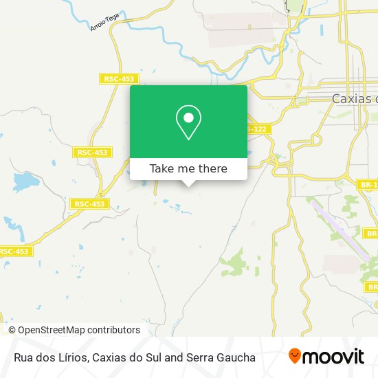 Rua dos Lírios map