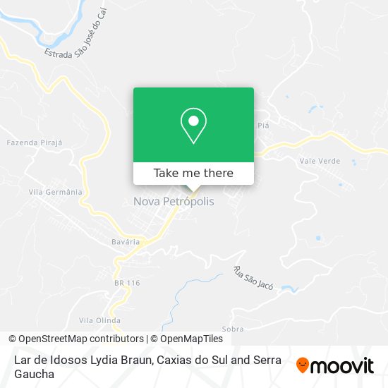 Lar de Idosos Lydia Braun map