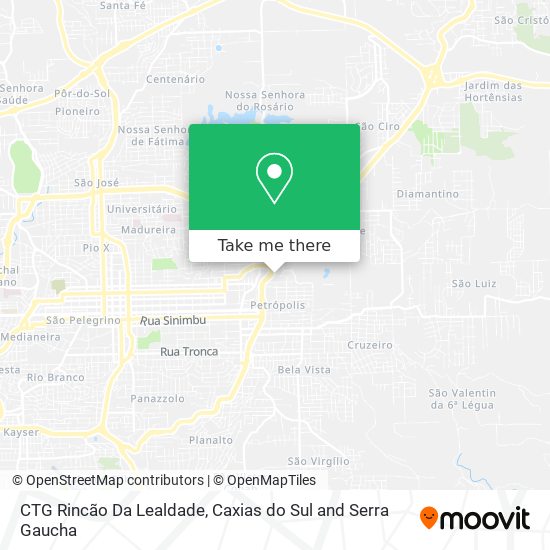 CTG Rincão Da Lealdade map