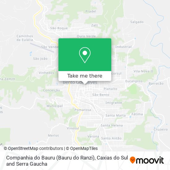 Mapa Companhia do Bauru (Bauru do Ranzi)