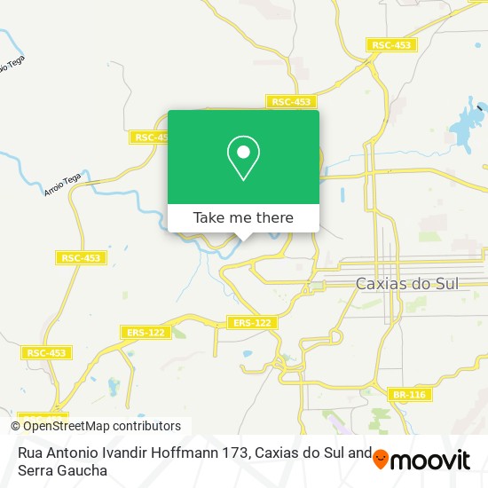 Rua Antonio Ivandir Hoffmann 173 map