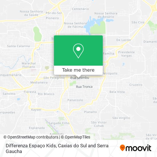Differenza  Espaço Kids map