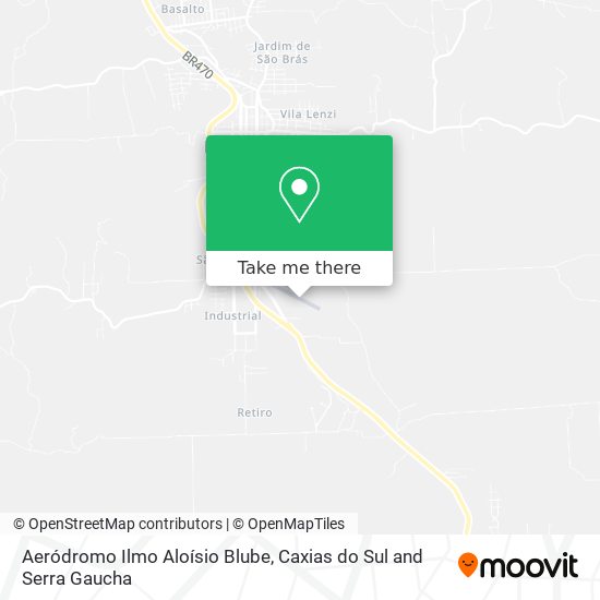 Aeródromo Ilmo Aloísio Blube map