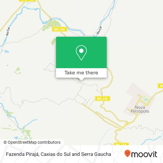 Fazenda Pirajá map