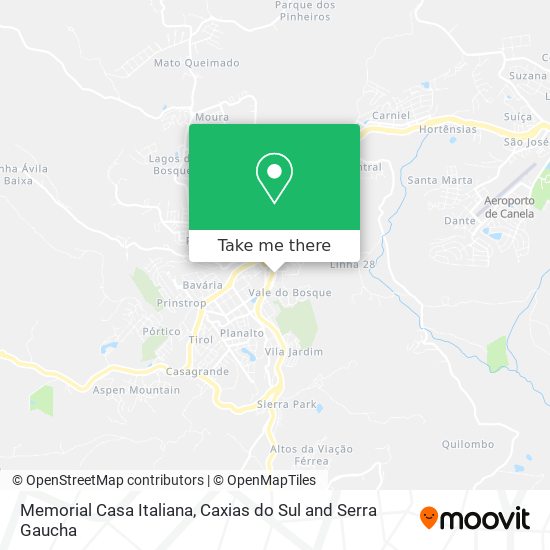 Memorial Casa Italiana map