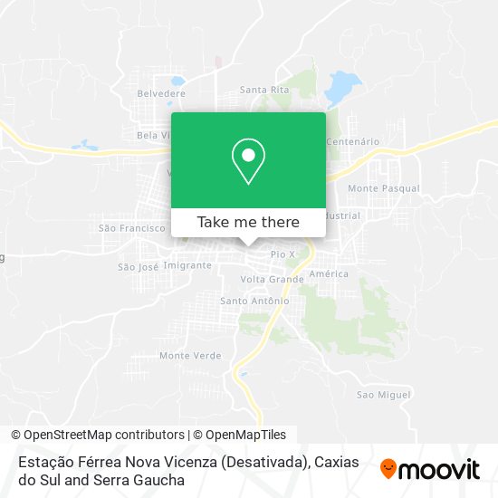 Estação Férrea Nova Vicenza (Desativada) map