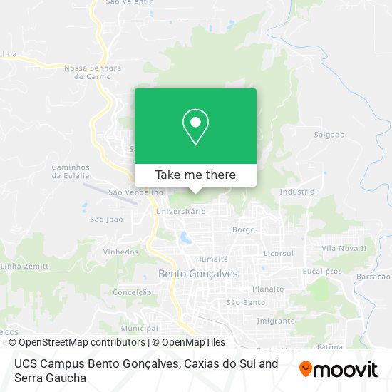 UCS Campus Bento Gonçalves map