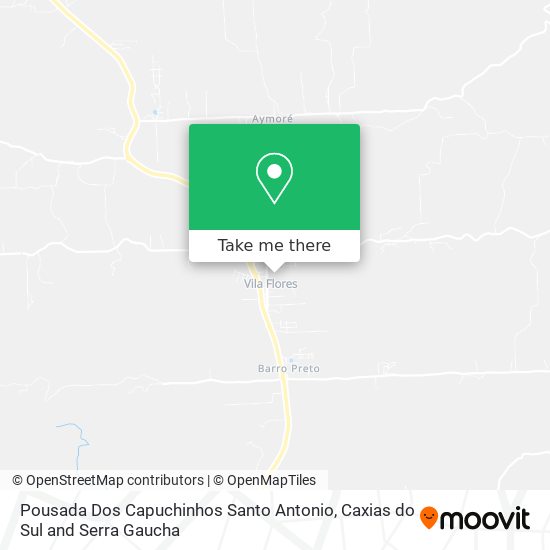 Pousada Dos Capuchinhos  Santo Antonio map