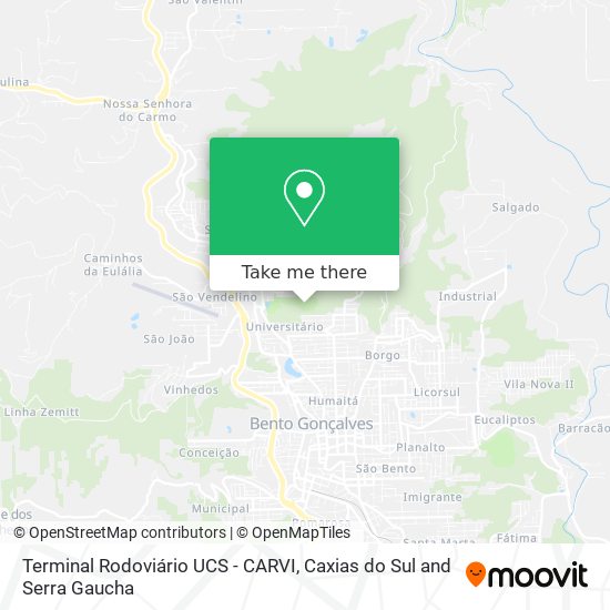 Terminal Rodoviário UCS - CARVI map