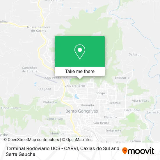 Terminal Rodoviário UCS - CARVI map