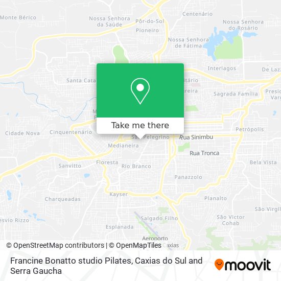 Francine Bonatto studio Pilates map