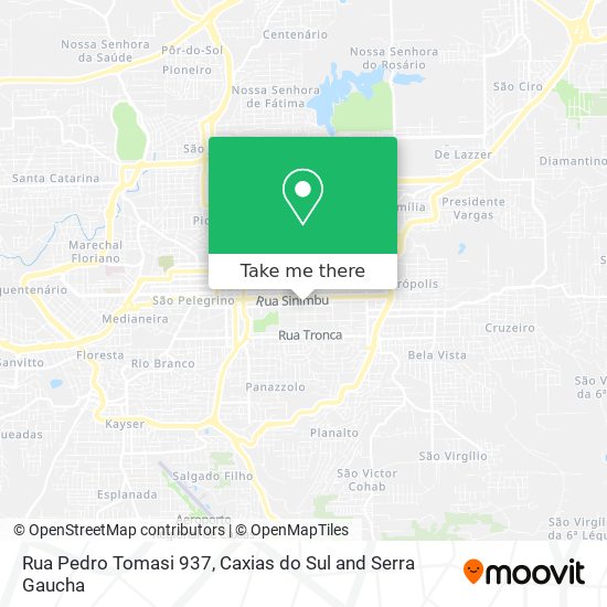 Rua Pedro Tomasi 937 map