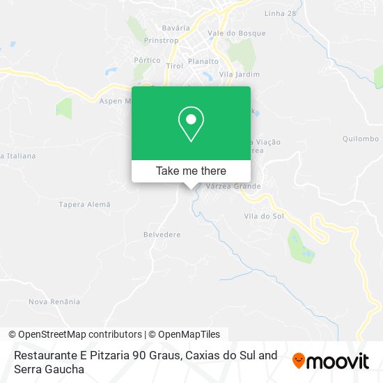 Restaurante E Pitzaria 90 Graus map