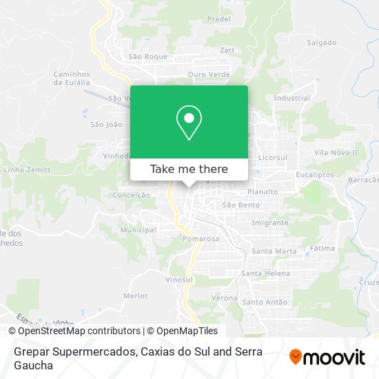 Grepar Supermercados map