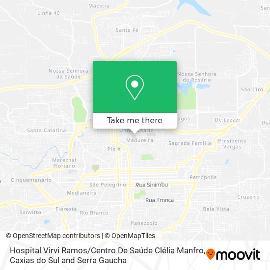 Hospital Virvi Ramos / Centro De Saúde Clélia Manfro map