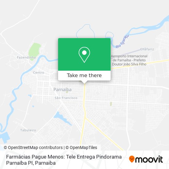 Farmácias Pague Menos: Tele Entrega Pindorama Parnaíba PI map