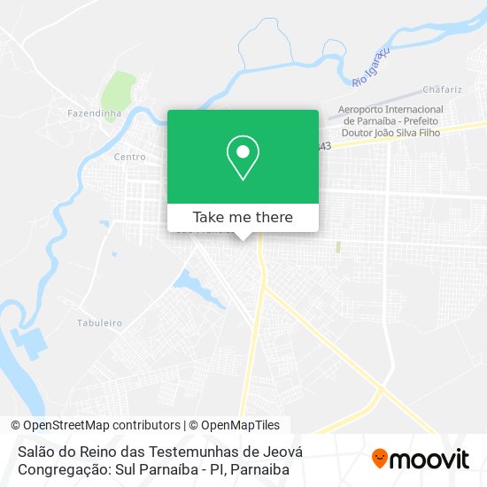 Salão do Reino das Testemunhas de Jeová Congregação: Sul Parnaíba - PI map