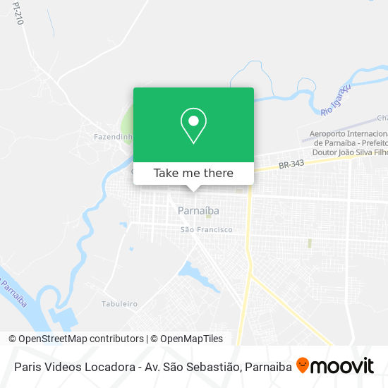 Mapa Paris Videos Locadora - Av. São Sebastião