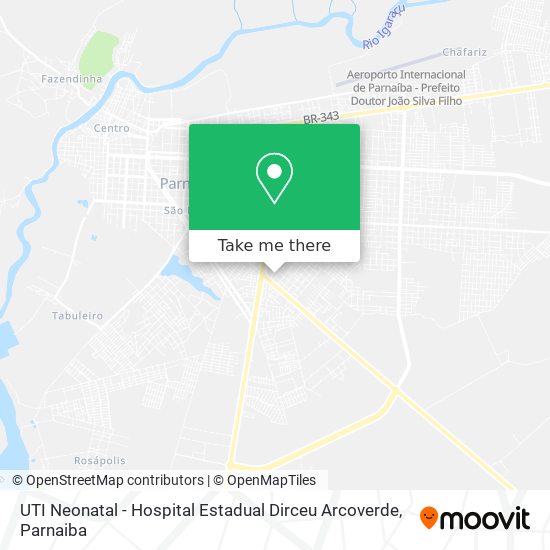 UTI Neonatal - Hospital Estadual Dirceu Arcoverde map
