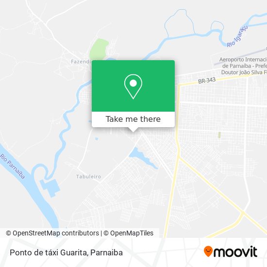 Mapa Ponto de táxi Guarita