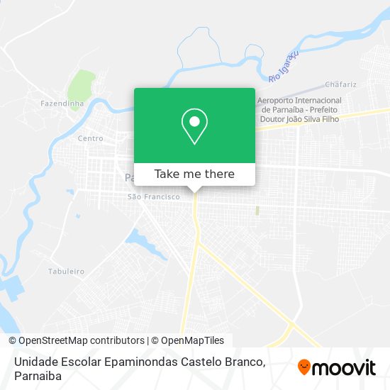 Mapa Unidade Escolar Epaminondas Castelo Branco