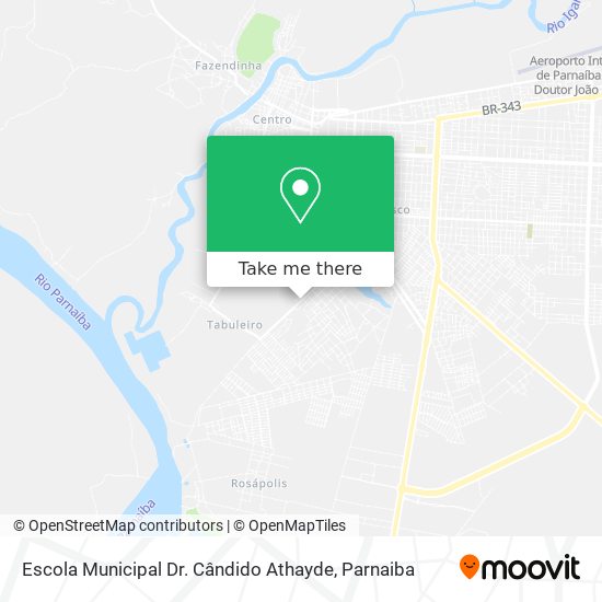 Mapa Escola Municipal Dr. Cândido Athayde