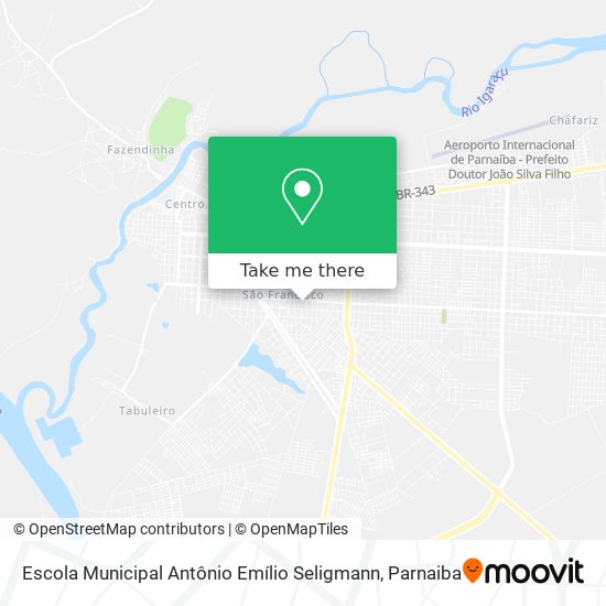 Mapa Escola Municipal Antônio Emílio Seligmann