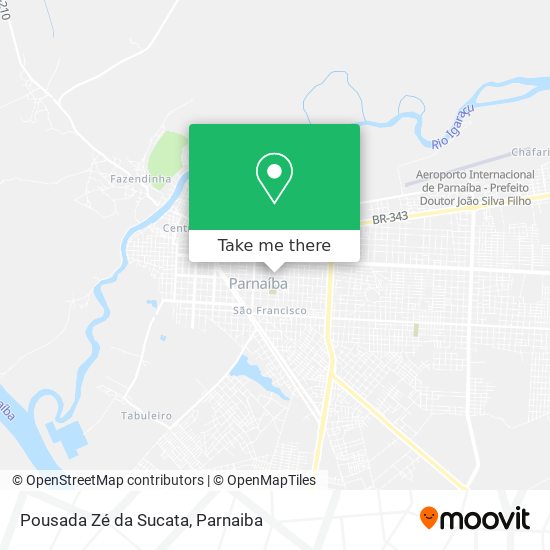 Pousada Zé da Sucata map