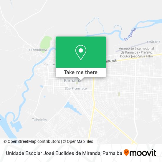 Mapa Unidade Escolar José Euclides de Miranda