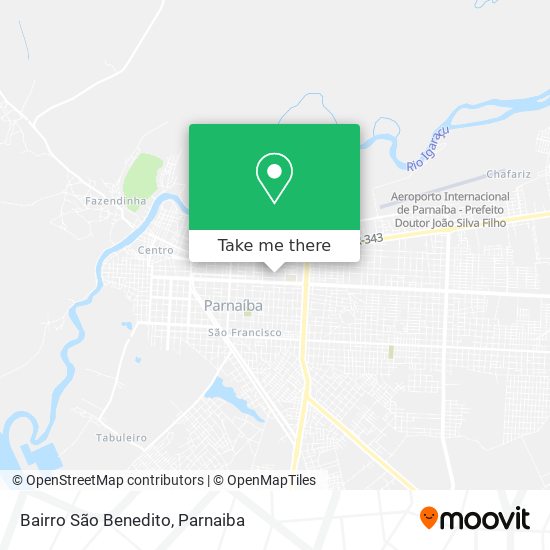 Bairro São Benedito map