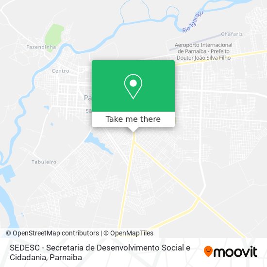 Mapa SEDESC - Secretaria de Desenvolvimento Social e Cidadania