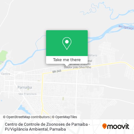 Mapa Centro de Controle de Zoonoses de Parnaiba - Pi / Vigilância Ambiental