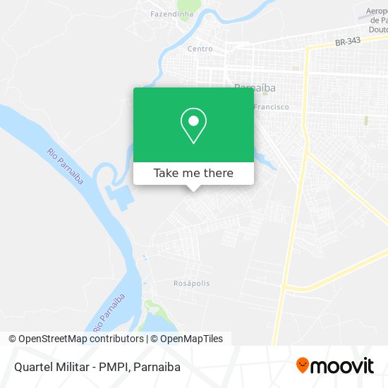 Mapa Quartel Militar - PMPI