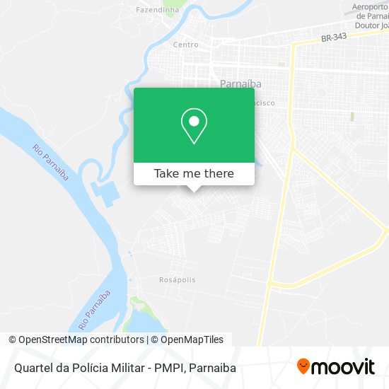 Mapa Quartel da Polícia Militar - PMPI