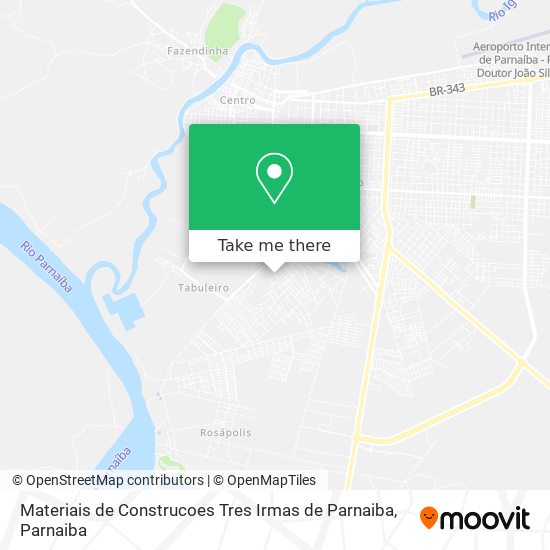 Materiais de Construcoes Tres Irmas de Parnaiba map