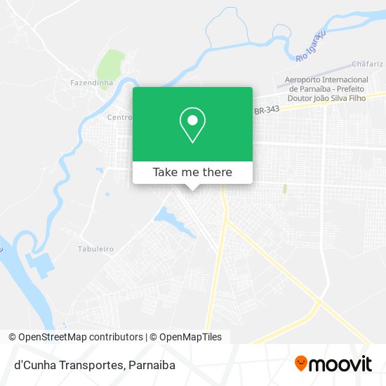 d'Cunha Transportes map