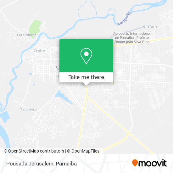 Pousada Jerusalém map