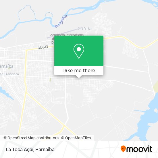 La Toca Açaí map