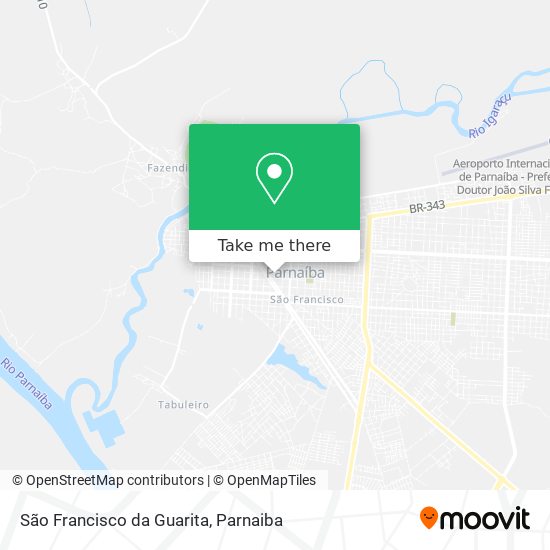 São Francisco da Guarita map